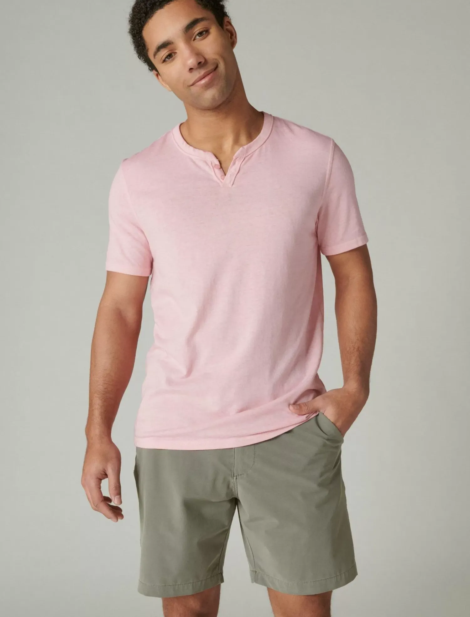 Lucky Brand 8" adventure hybrid short frost grey*MEN Shorts