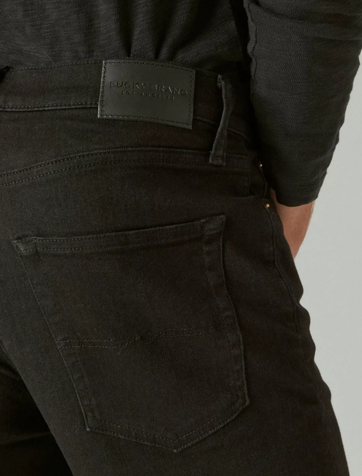 Lucky Brand 410 athletic straight advanced stretch jean black rinse*MEN|JEANS Jeans|Straight|Athletic