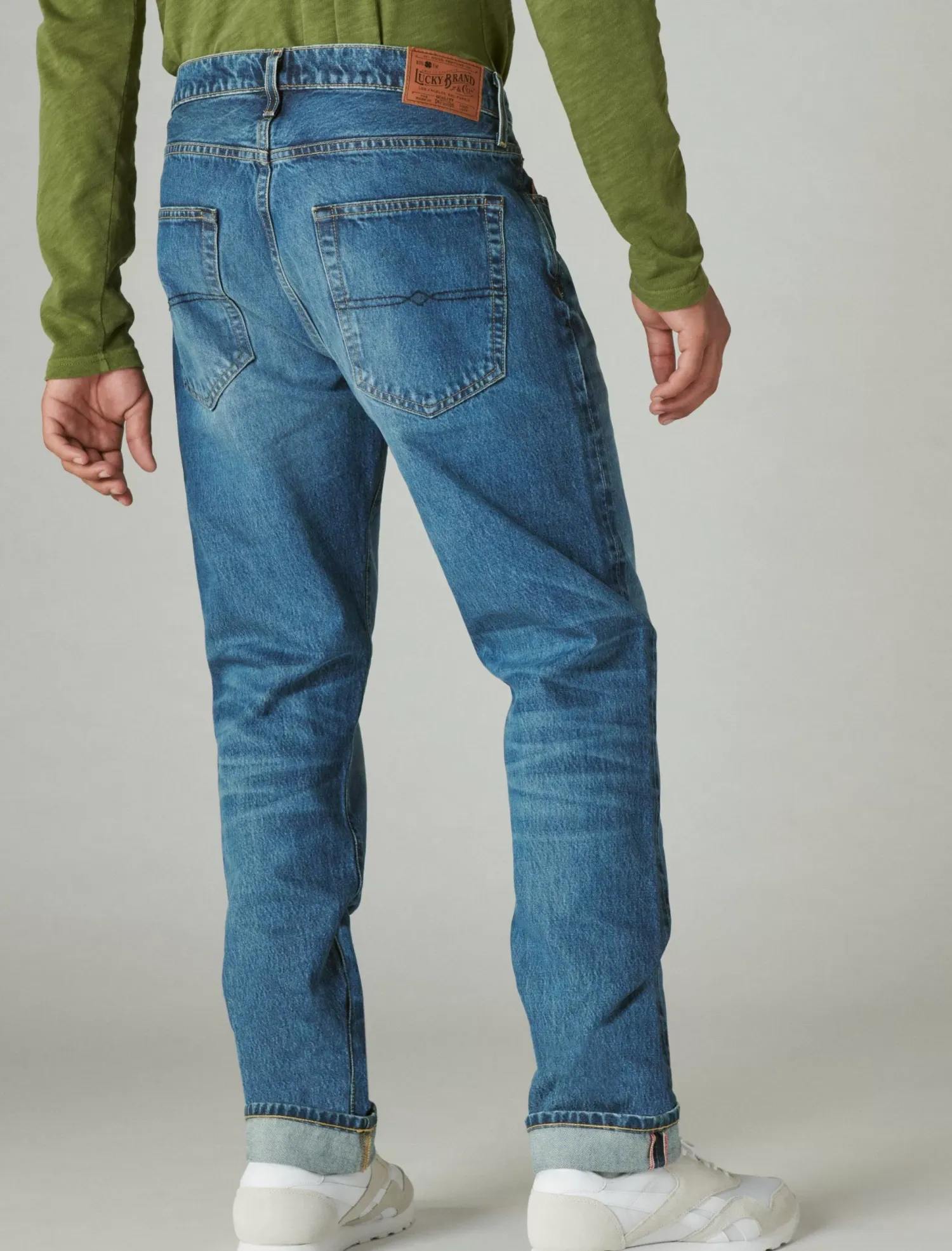 Lucky Brand 410 athletic straight made in the usa selvedge jean rowan*MEN|JEANS Jeans|Straight