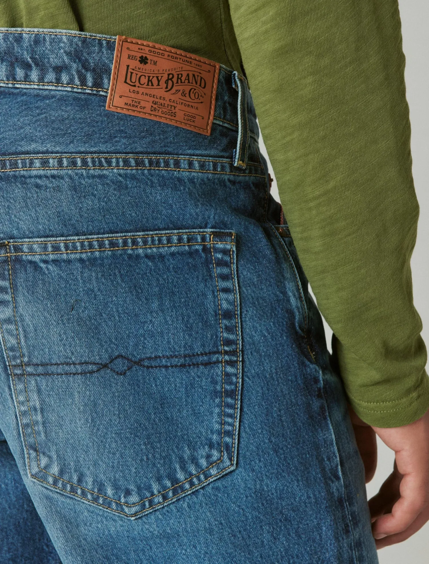 Lucky Brand 410 athletic straight made in the usa selvedge jean rowan*MEN|JEANS Jeans|Straight