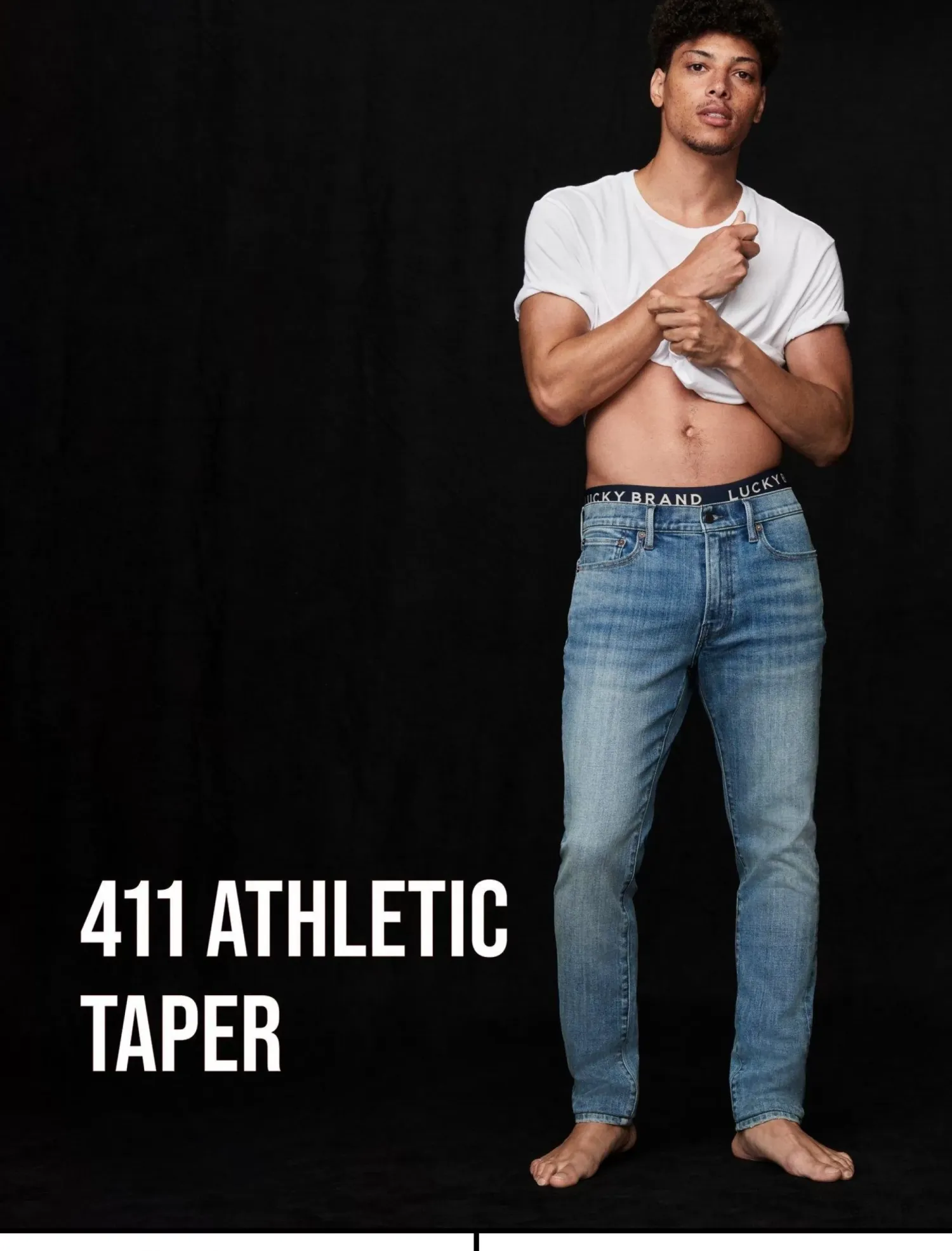 Lucky Brand 411 athletic taper advanced stretch jean kerrwood*MEN|JEANS Jeans|Athletic|Taper