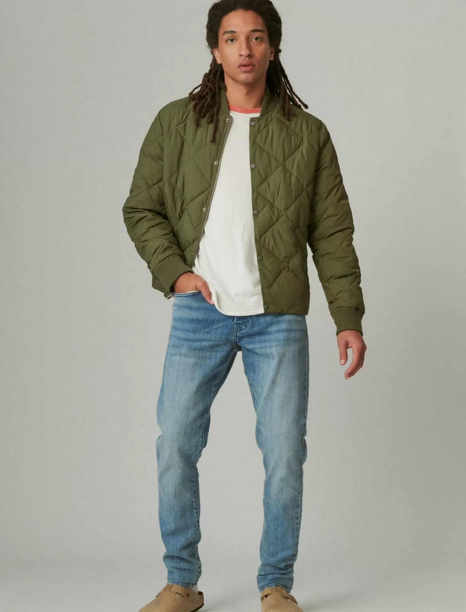 Lucky Brand 411 athletic taper premium coolmax stretch jean polaris*MEN|JEANS Jeans|Taper|Athletic