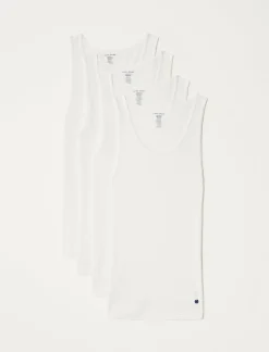 Lucky Brand 4 pack a-shirt tank tops white*MEN Underwear & Sleepwear|Loungewear