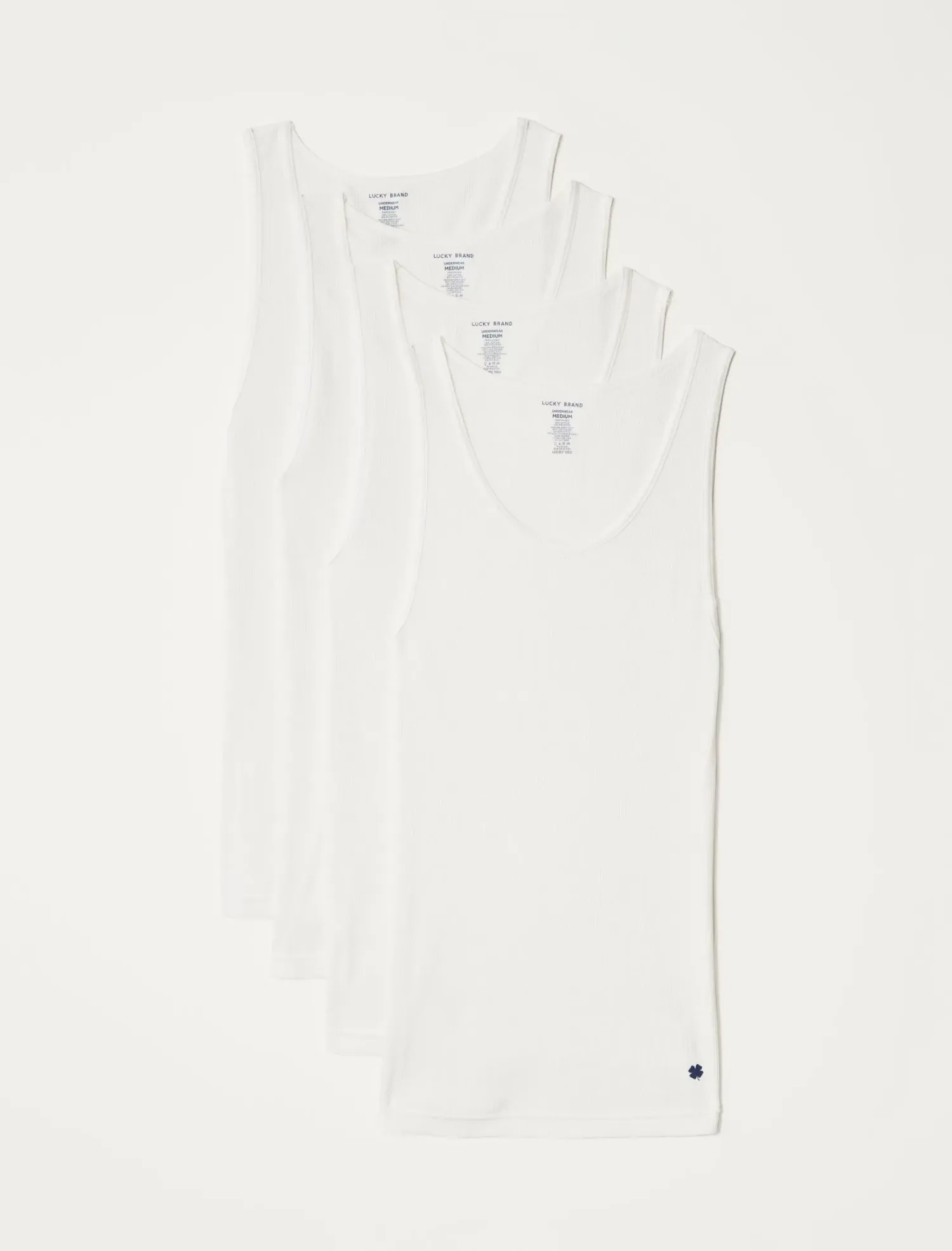 Lucky Brand 4 pack a-shirt tank tops white*MEN Underwear & Sleepwear|Loungewear