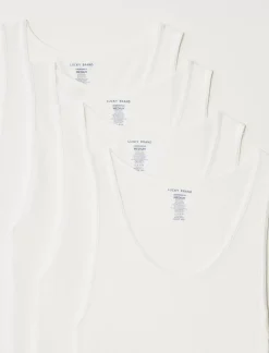 Lucky Brand 4 pack a-shirt tank tops white*MEN Underwear & Sleepwear|Loungewear