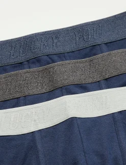 Lucky Brand 3 pack cotton modal boxer briefs medium light blue*MEN Underwear & Sleepwear|Loungewear
