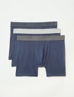 Lucky Brand 3 pack cotton viscose boxer briefs dark blue*MEN Underwear & Sleepwear|Loungewear