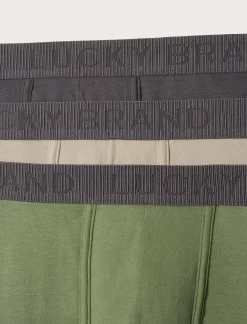 Lucky Brand 3 pack cotton viscose boxer briefs multi*MEN Underwear & Sleepwear|Loungewear