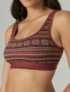 Lucky Brand 2 pack fair isle bra light red*WOMEN Intimates & Sleepwear