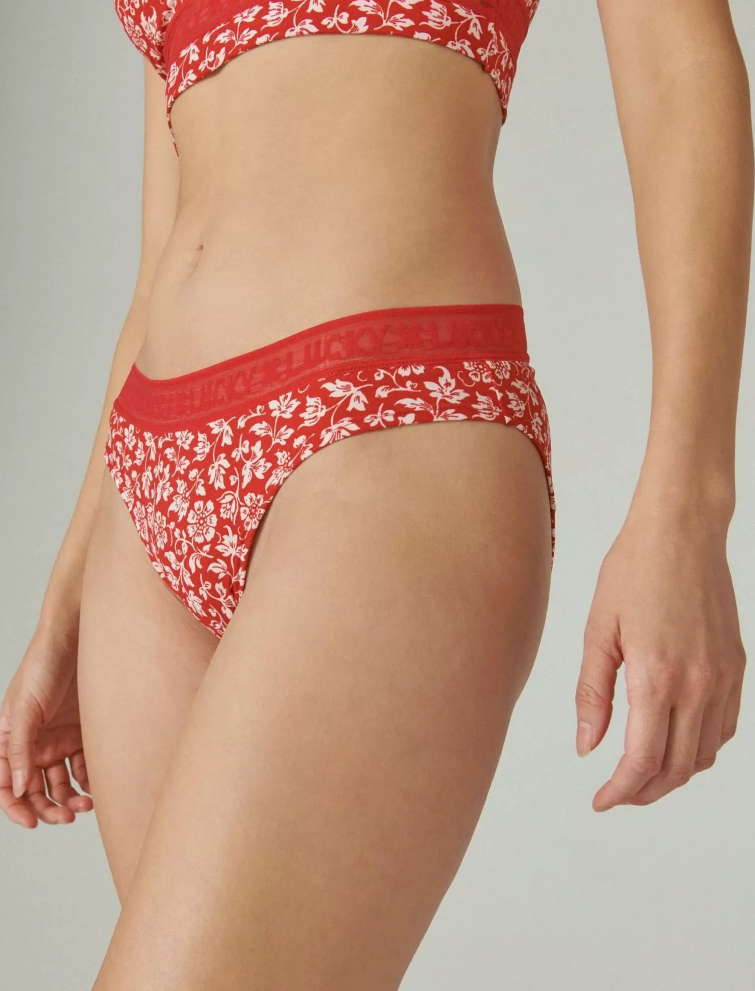 Lucky Brand 5 pack floral hipster dark red*WOMEN Intimates & Sleepwear