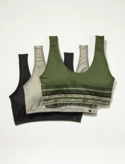 Lucky Brand 3 pack lucky basic bra dark green*WOMEN Intimates & Sleepwear