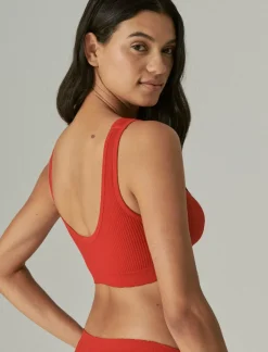 Lucky Brand 3 pack ribbed button bra dark red*WOMEN Intimates & Sleepwear