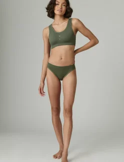 Lucky Brand 3 pack ribbed button bra dark green*WOMEN Intimates & Sleepwear