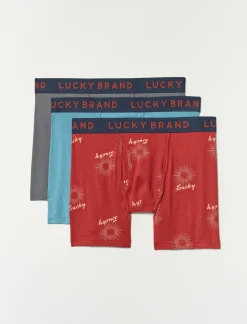 Lucky Brand 3 pack stretch boxer briefs multi*MEN Underwear & Sleepwear|Loungewear