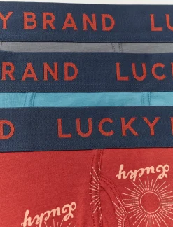 Lucky Brand 3 pack stretch boxer briefs multi*MEN Underwear & Sleepwear|Loungewear