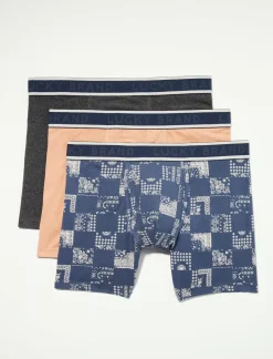 Lucky Brand 3 pack stretch boxer brief multi*MEN Underwear & Sleepwear|Loungewear