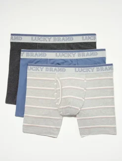 Lucky Brand 3 pack stretch boxer briefs multi*MEN Underwear & Sleepwear|Loungewear