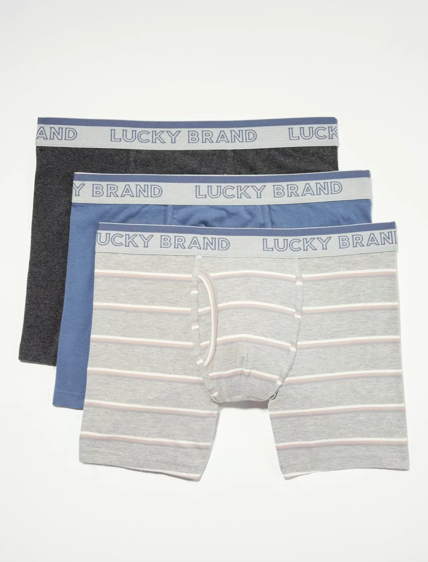 Lucky Brand 3 pack stretch boxer briefs multi*MEN Underwear & Sleepwear|Loungewear