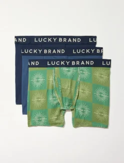 Lucky Brand 3 pack stretch boxer briefs multi*MEN Underwear & Sleepwear|Loungewear