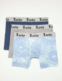Lucky Brand 3 pack stretch boxer briefs multi*MEN Underwear & Sleepwear|Loungewear