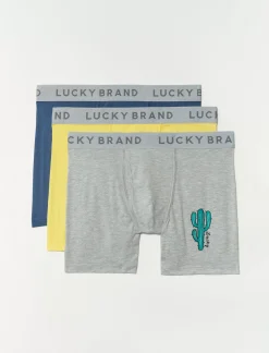 Lucky Brand 3 pack stretch boxer briefs multi*MEN Underwear & Sleepwear|Loungewear