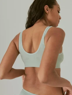 Lucky Brand 2 pack woodblock print bra medium light green*WOMEN Intimates & Sleepwear