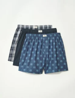 Lucky Brand 3 pack woven boxers multi*MEN Underwear & Sleepwear|Loungewear