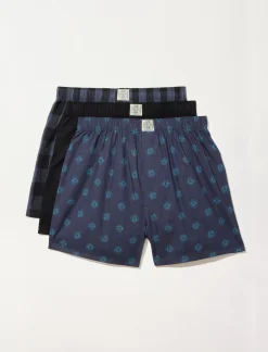 Lucky Brand 3 pack woven boxers multi*MEN Underwear & Sleepwear|Loungewear