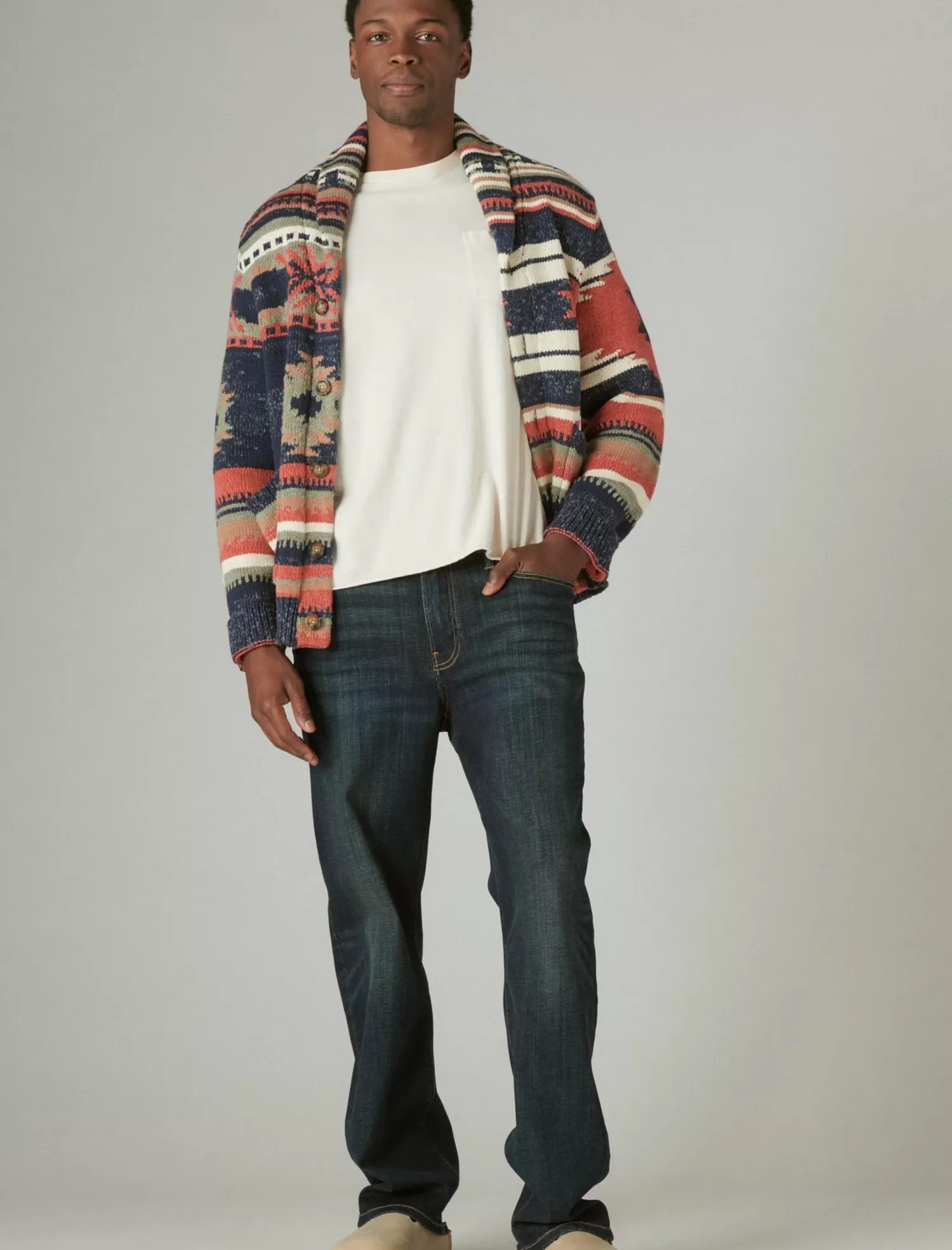 Lucky Brand 181 relaxed straight coolmax jean leon park*MEN|JEANS Jeans|Straight