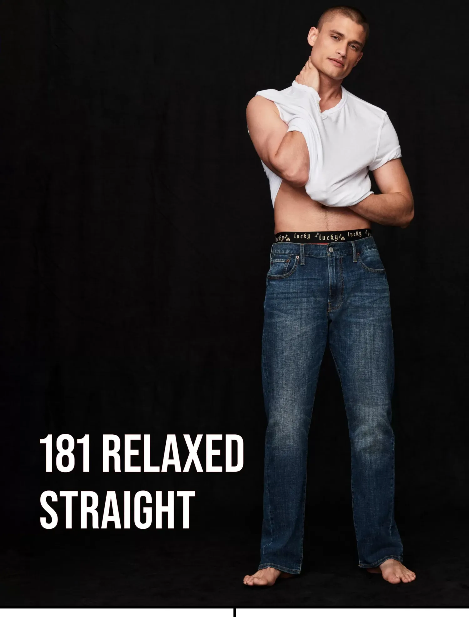 Lucky Brand 181 relaxed straight coolmax jean leon park*MEN|JEANS Jeans|Straight