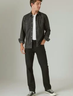 Lucky Brand 223 straight advanced stretch jean black rinse*MEN|JEANS Jeans|Straight