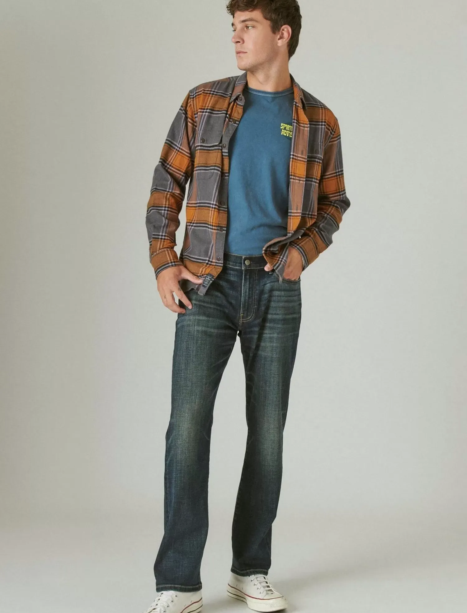 Lucky Brand 363 vintage straight coolmax stretch jean fayette*MEN|JEANS Jeans|Straight
