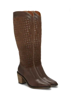 Lucky Brand abeny cut-out knee-high boot dark brown*WOMEN Shoes