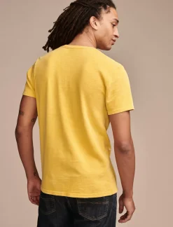 Lucky Brand acdc back in black yolk yellow*MEN Graphic Tees