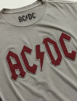 Lucky Brand acdc beaded boyfriend tee castle rock*WOMEN Graphic Tees