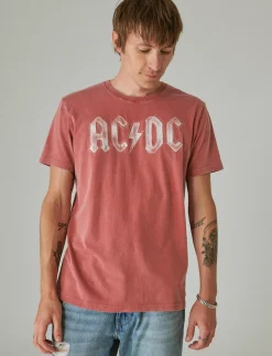 Lucky Brand acdc bolt brick red*MEN Graphic Tees