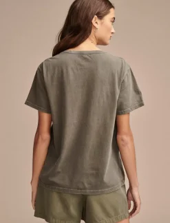 Lucky Brand acdc embellished boyfriend tee pavement*WOMEN Graphic Tees