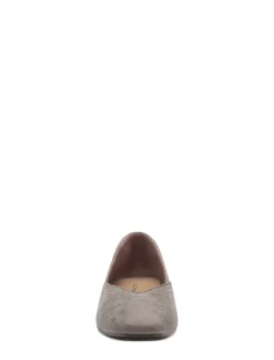 Lucky Brand alba leather flat light grey*WOMEN Shoes