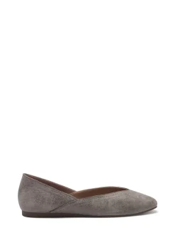 Lucky Brand alba leather flat light grey*WOMEN Shoes