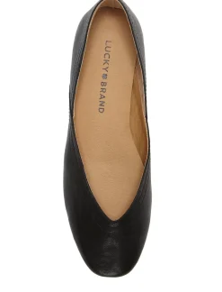 Lucky Brand alba leather flat black*WOMEN Shoes