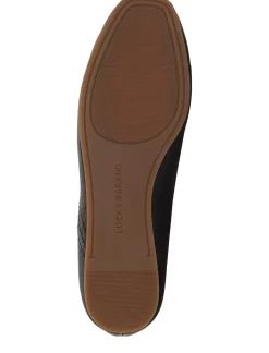 Lucky Brand alba leather flat black*WOMEN Shoes