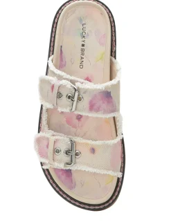Lucky Brand alffie denim slide medium light beige*WOMEN Shoes