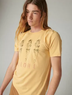 Lucky Brand aloha pinup tee rattan*MEN Graphic Tees
