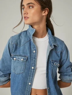 Lucky Brand authentic heritage shirt american dream*WOMEN Blouses