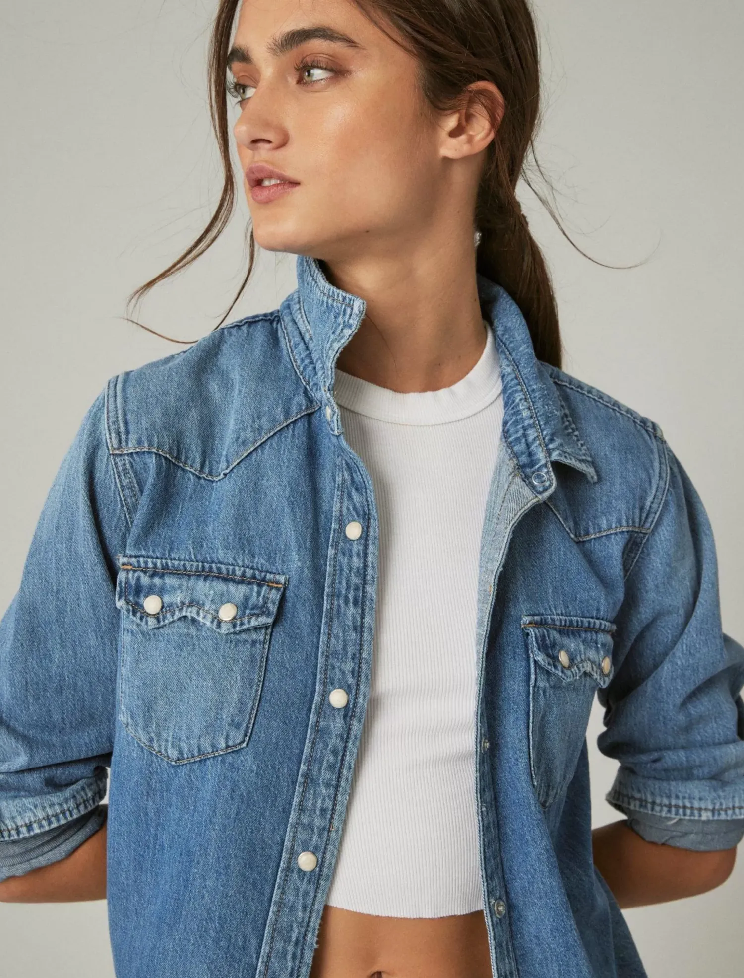 Lucky Brand authentic heritage shirt american dream*WOMEN Blouses