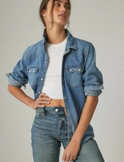 Lucky Brand authentic heritage shirt american dream*WOMEN Blouses
