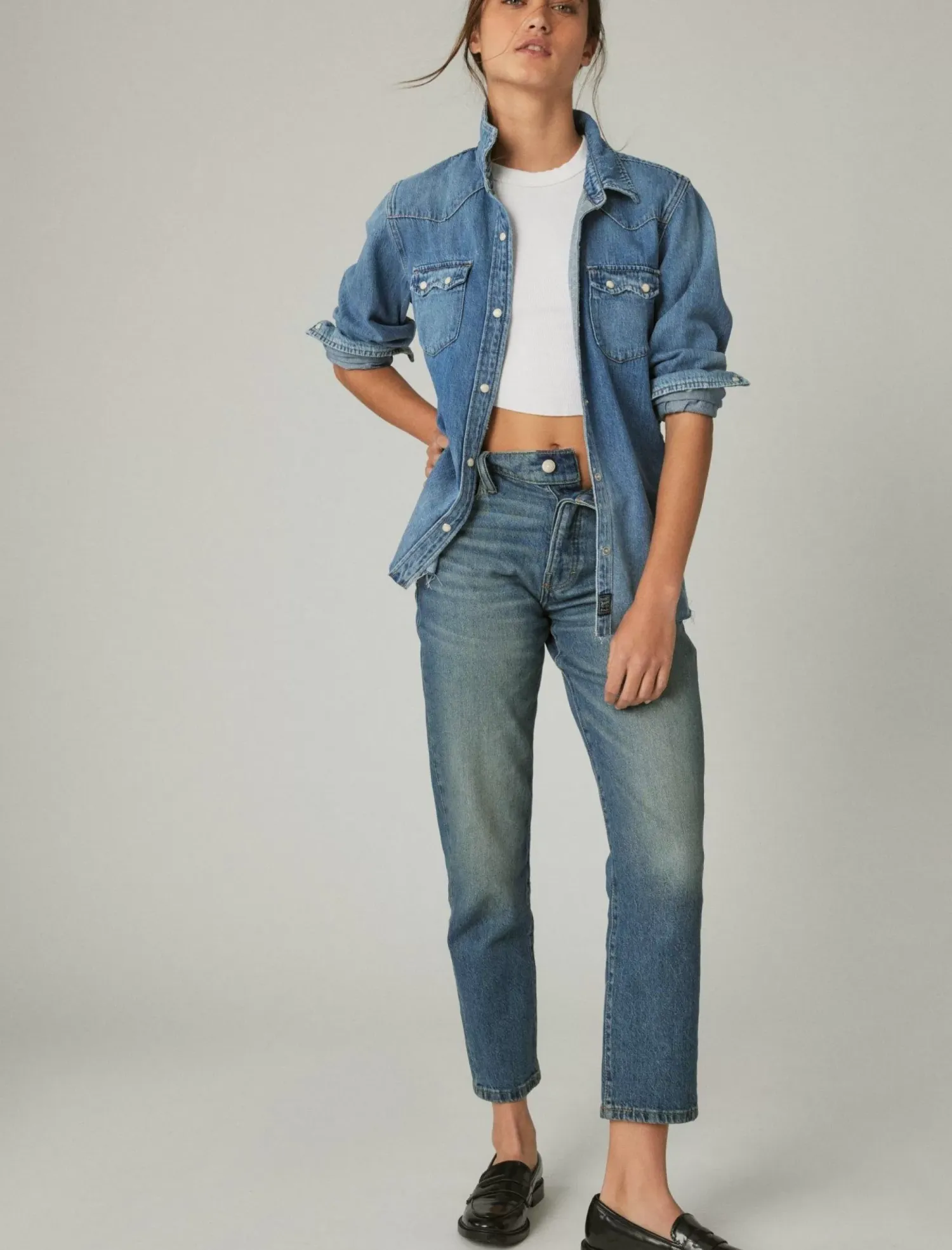 Lucky Brand authentic heritage shirt american dream*WOMEN Blouses