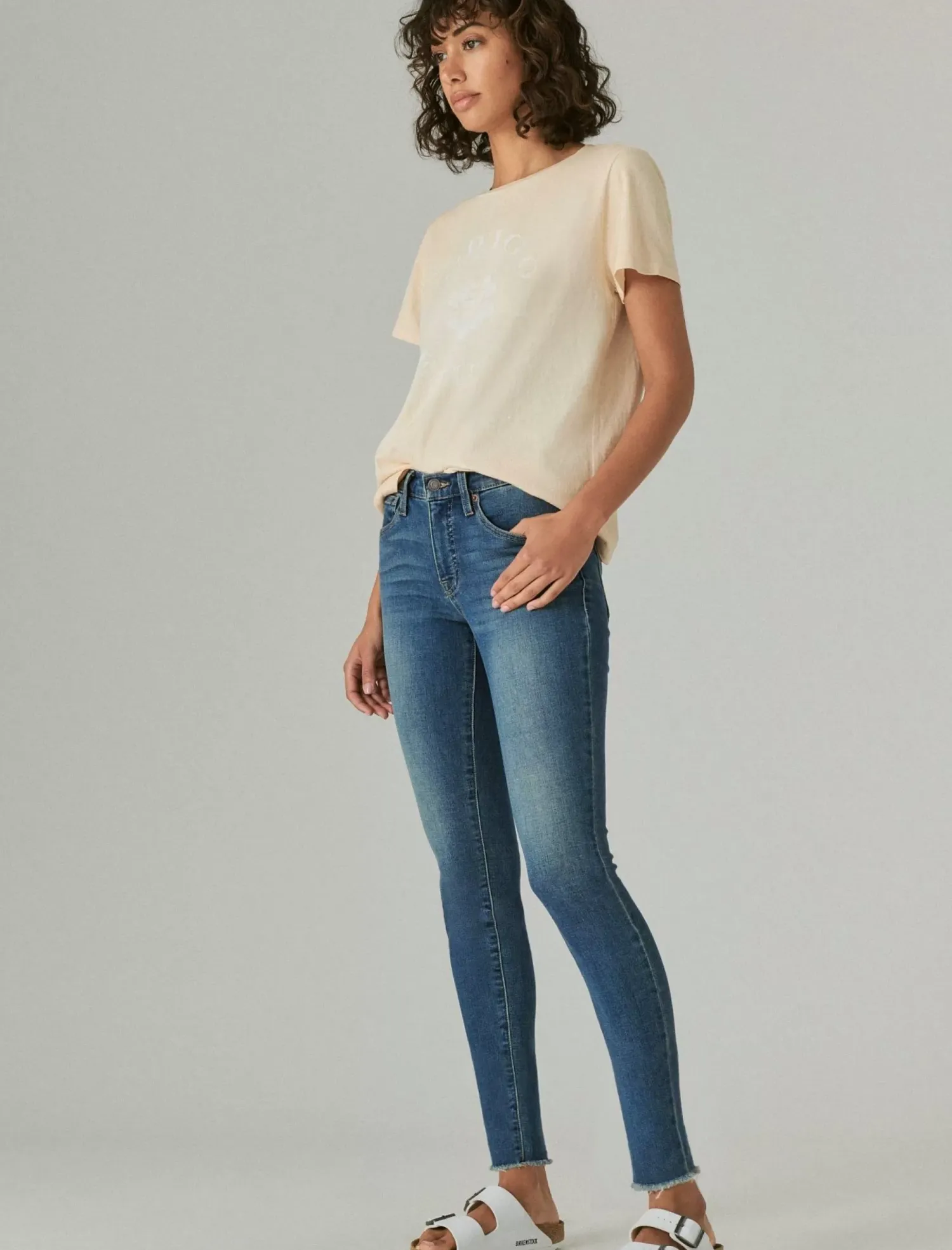 Lucky Brand ava skinny englehurst fray*WOMEN|JEANS Jeans|Skinny