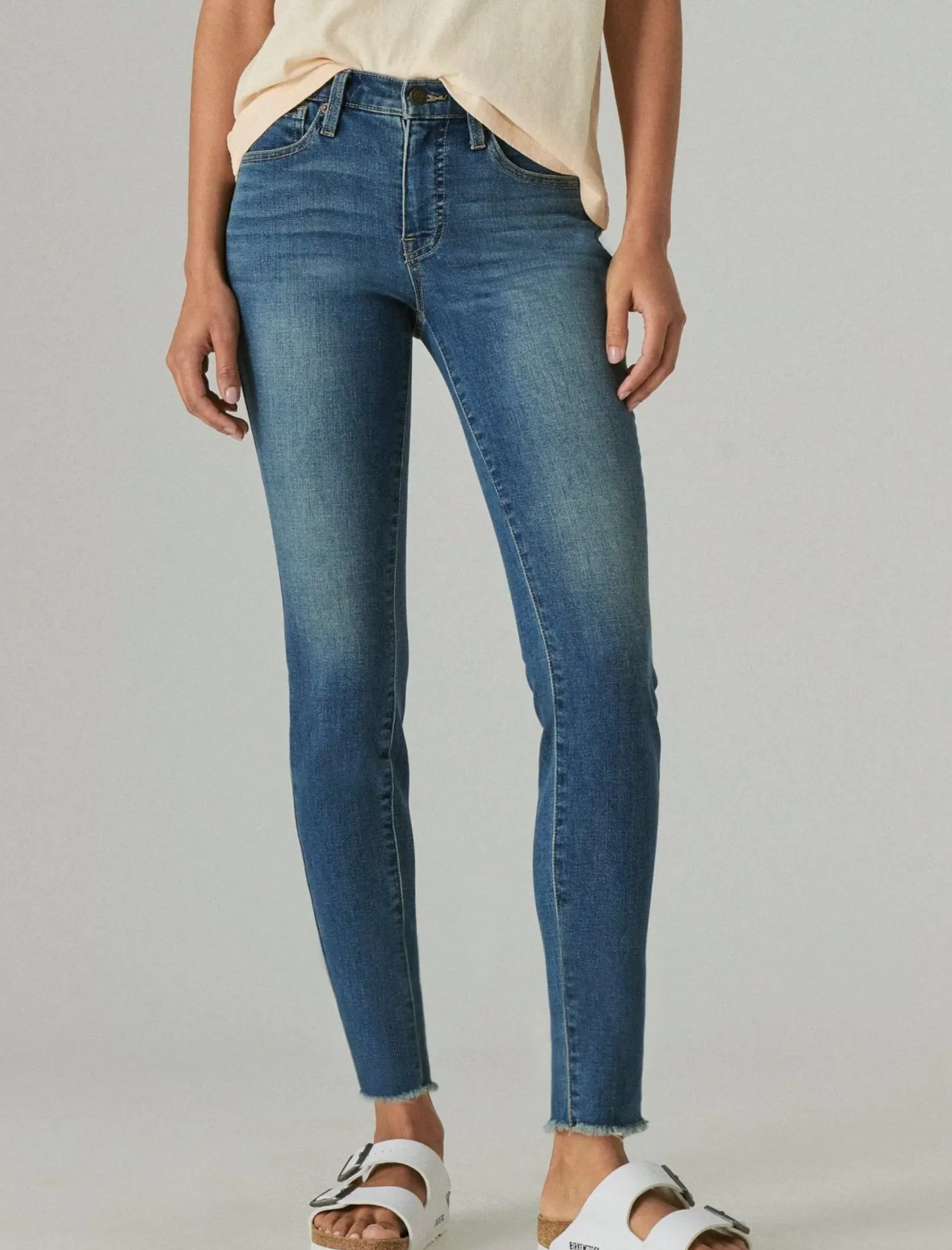 Lucky Brand ava skinny englehurst fray*WOMEN|JEANS Jeans|Skinny