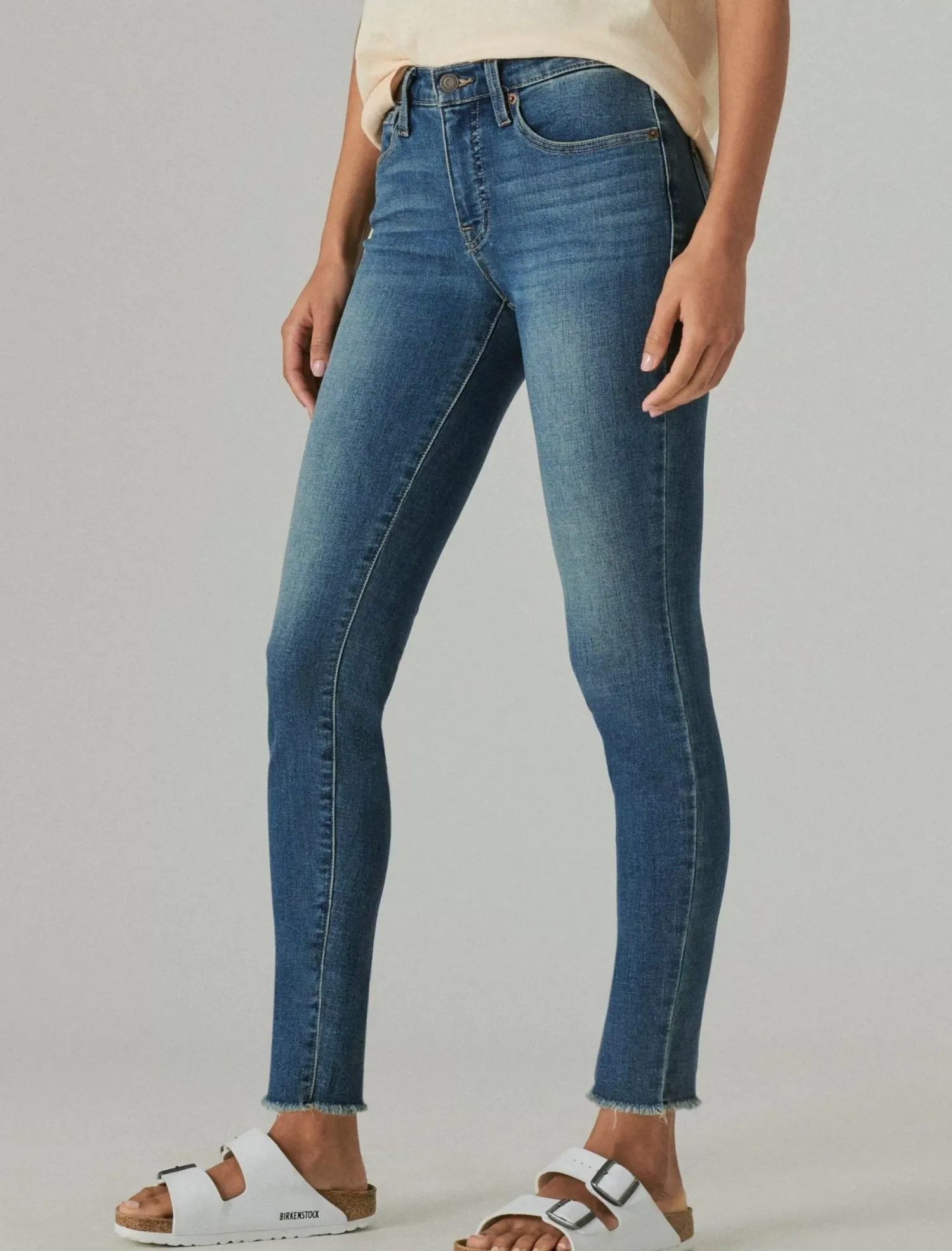 Lucky Brand ava skinny englehurst fray*WOMEN|JEANS Jeans|Skinny